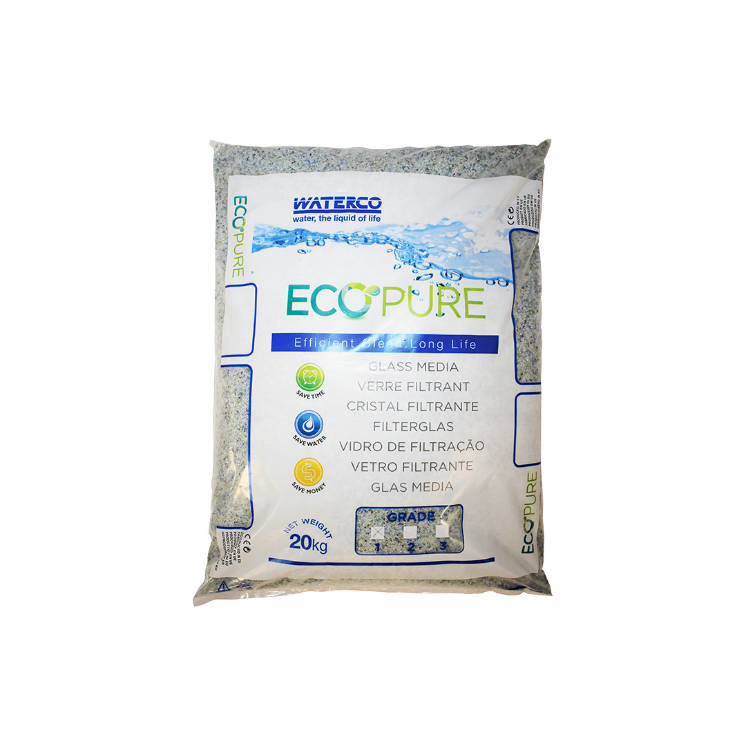 Waterco EcoPure filterglas 20kg