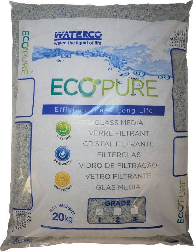 Waterco EcoPure verre filtrant Grade 3