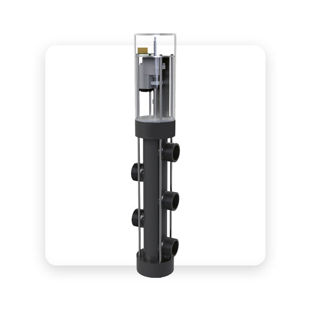 Starway autobackspolningsventil (5-vägs) 63 mm - centrumavstånd 140 mm