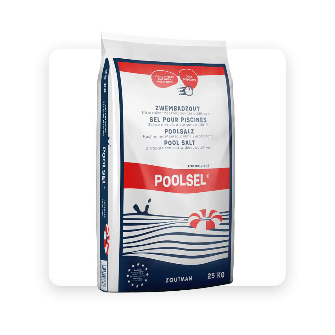 Poolsel 25kg (40 zakken/pallet)