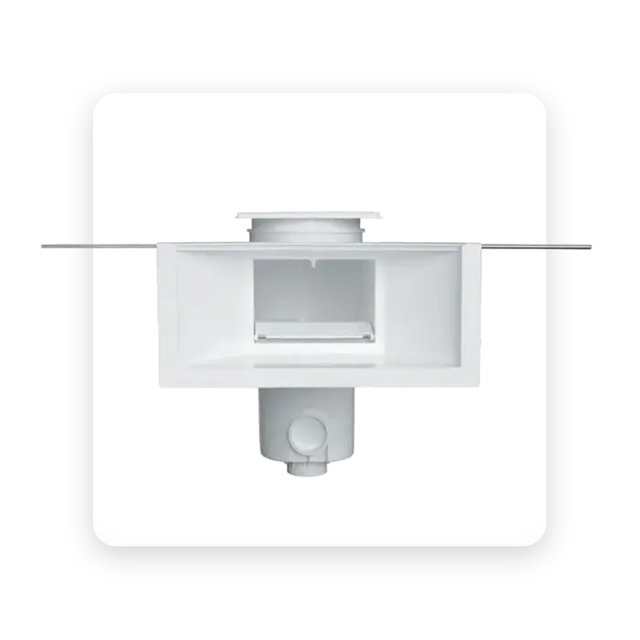 Aquareva skimmer liner spegel svart