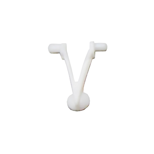 Witte fixatieclip voor borstel/bodemzuiger