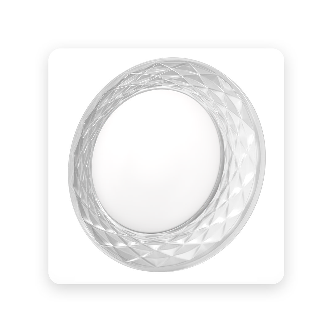 Relightable decorative flange