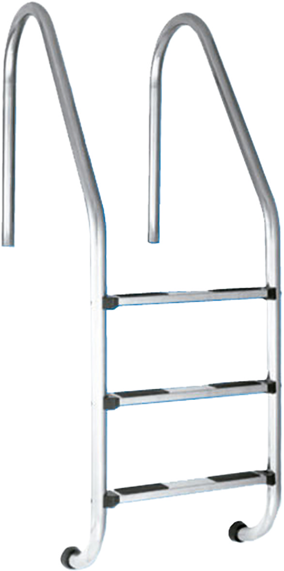 Ladder 3 steps stainless steel 316 (without assembly kit)