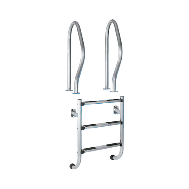 Ladder 2-piece 3 steps stainless steel 316 (with assembly kit)