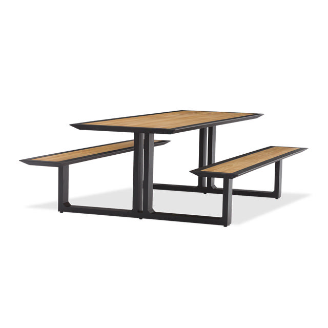 STAY NATURAL PICNIC TABLE Charcoal/teak