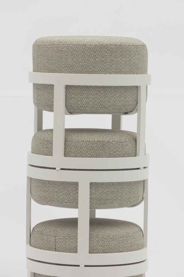 STAY COMPACT SET OF 5 light grey/white frame