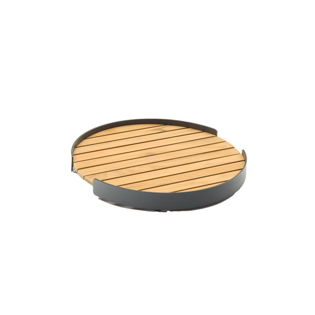 STAY ROUND TRAY TEAK