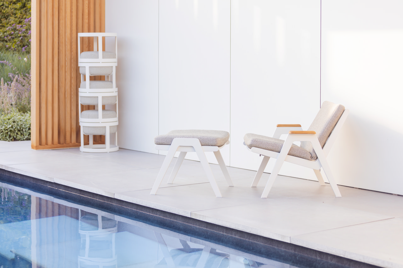 STAY FLEX Lounge Chair Stone (1 set)