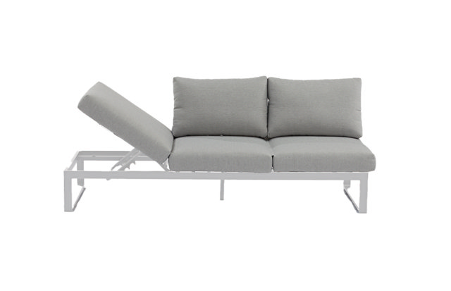 STAY FLEX Triple Sofa Stone/white frame