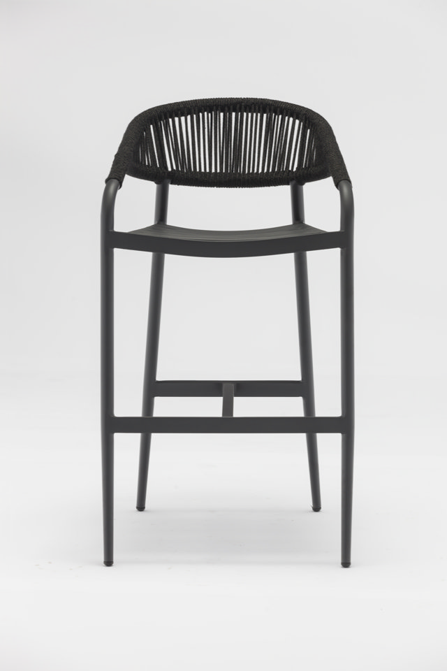 STAY NATURAL Rope Bar Chair black rope (incl. kussen)