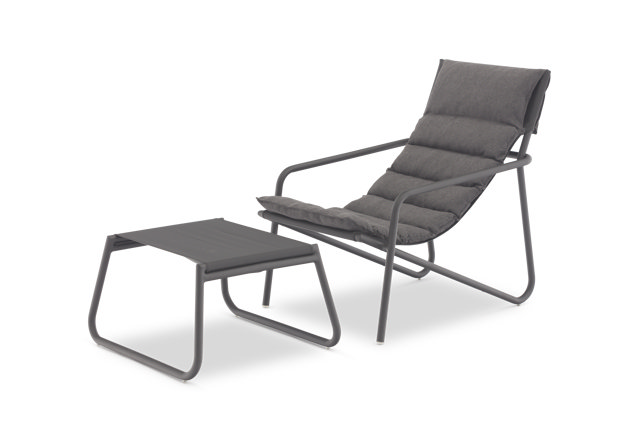 STAY COMFY footrest Charcoal/dark grey