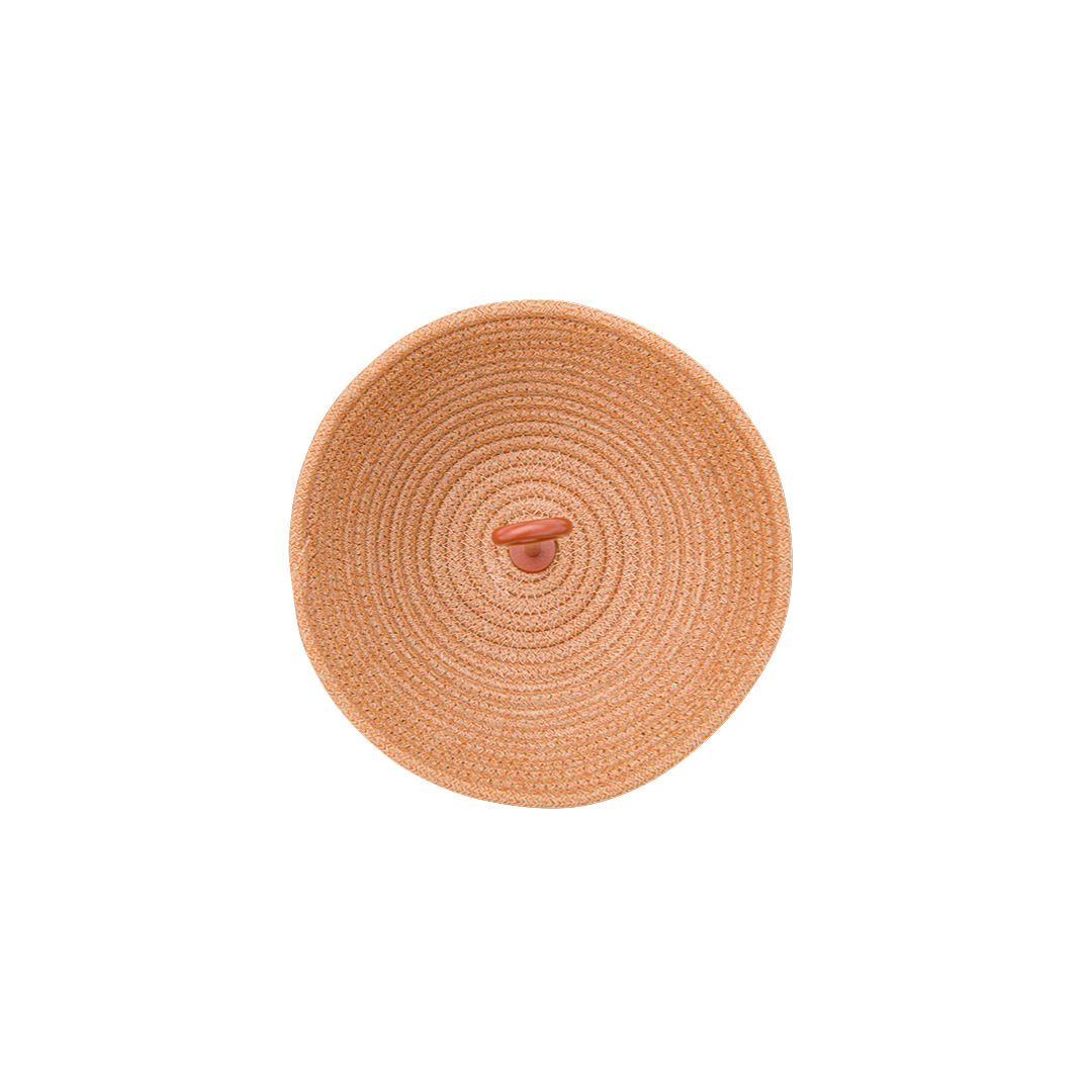 STAY BRAID BOWL ALU MEDIUM - terracotta