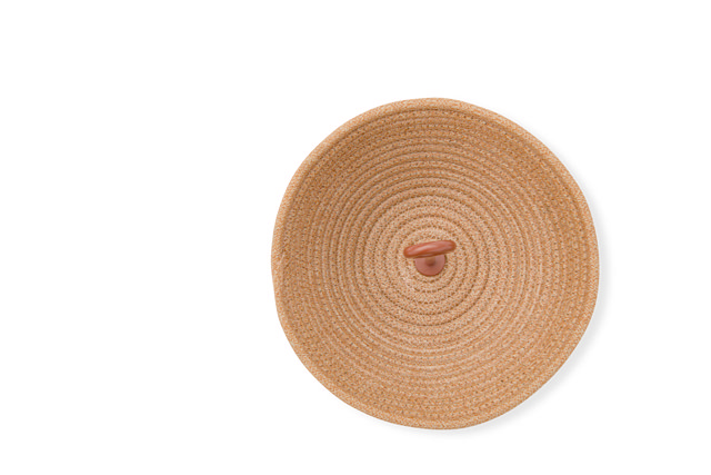 STAY BRAID BOWL ALU MEDIUM - terracotta