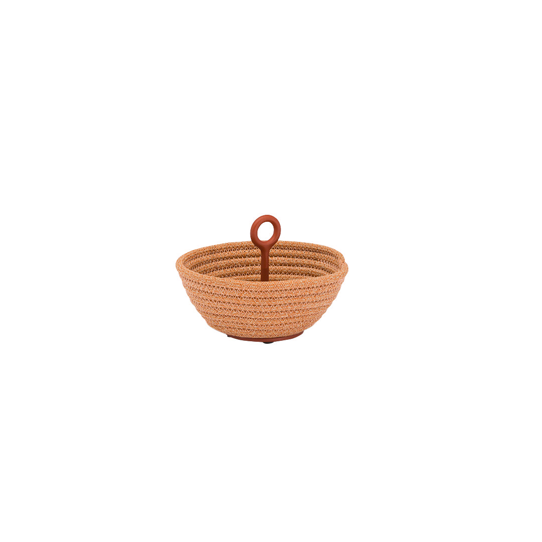 STAY BRAID BOWL ALU SMALL - terracotta