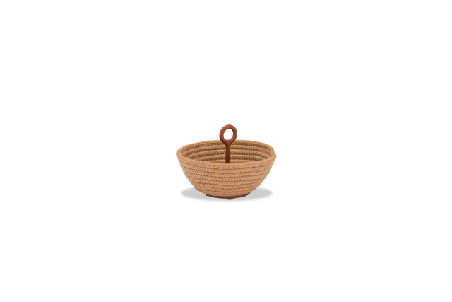 STAY BRAID BOWL ALU SMALL - terracotta