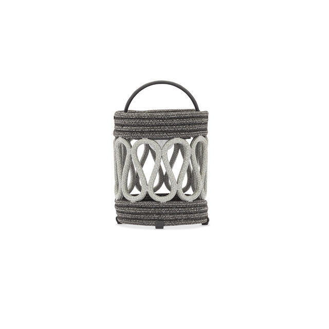 STAY BRAID LAMP ALU RECTANGULAR SMALL - Charcoal