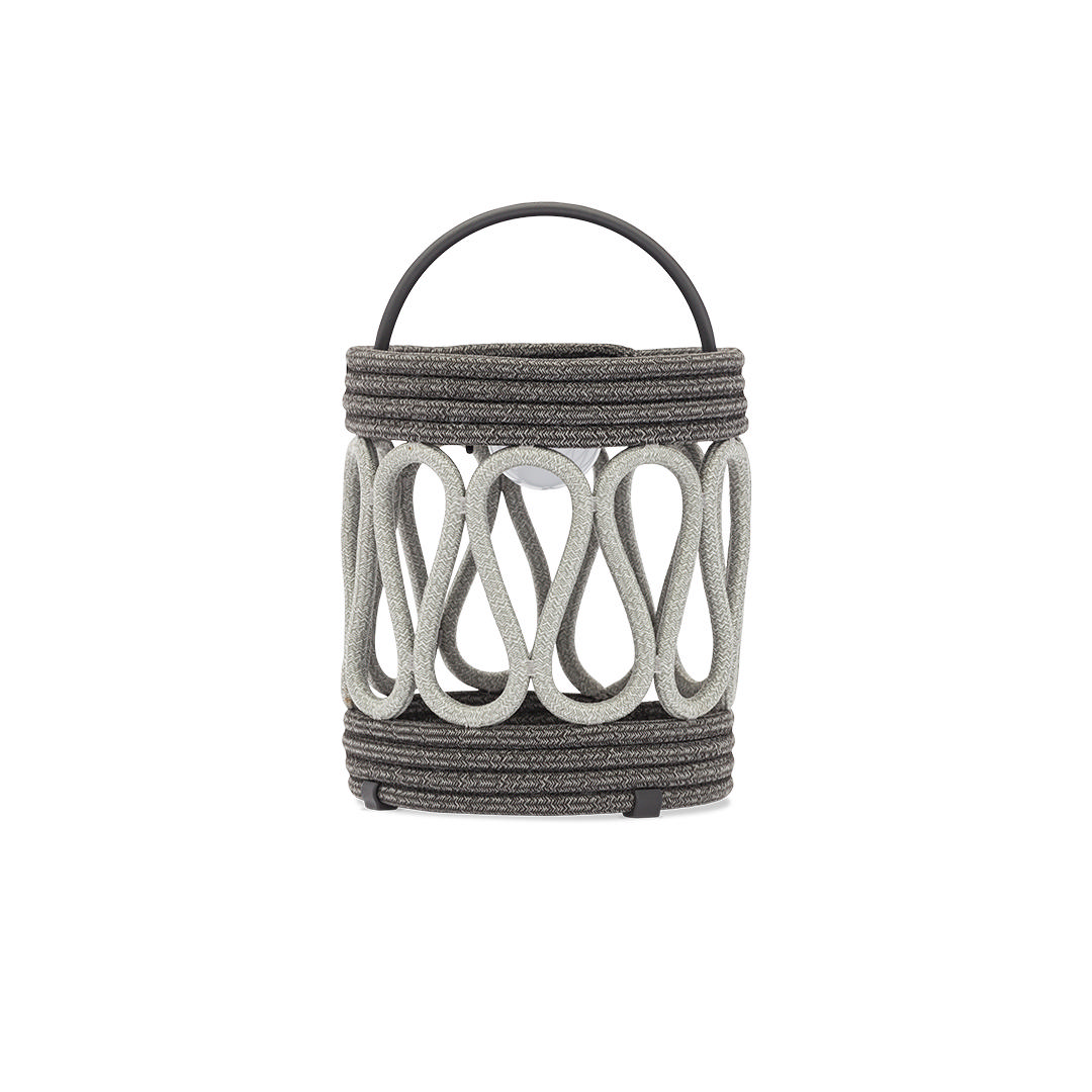 STAY FLÄTA LAMPA ALU REKTANGULÄR STOR - Träkol