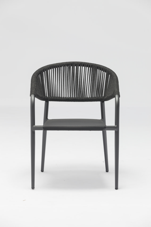 STAY NATURAL Rope Chair black rope (with pillow)