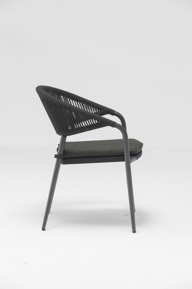 STAY NATURAL Rope Chair black rope (with pillow)