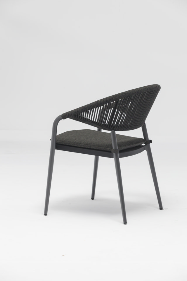 STAY NATURAL Rope Chair black rope (with pillow)