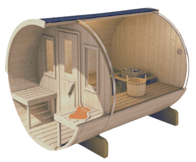 Sauna en tonneau 280 cm