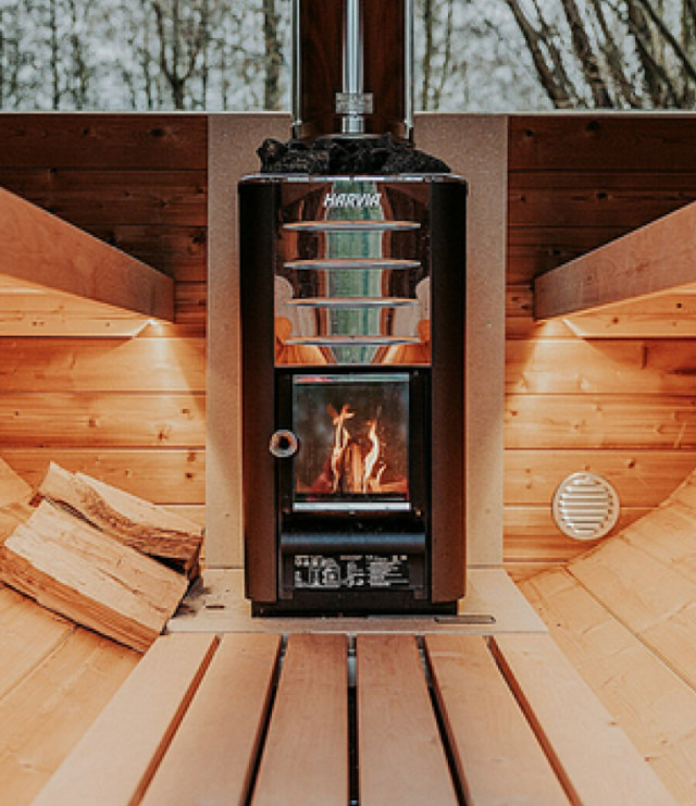 Poêle électrique pour sauna en tonneau