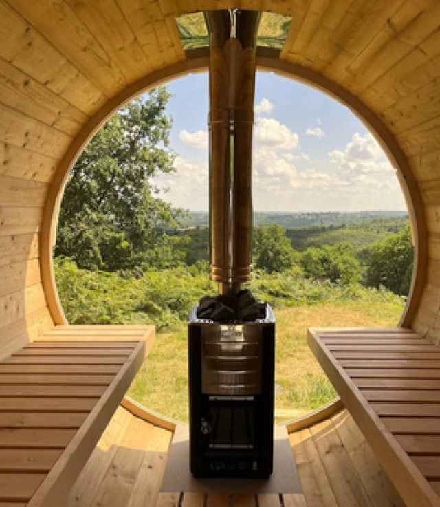Poêle électrique pour sauna en tonneau