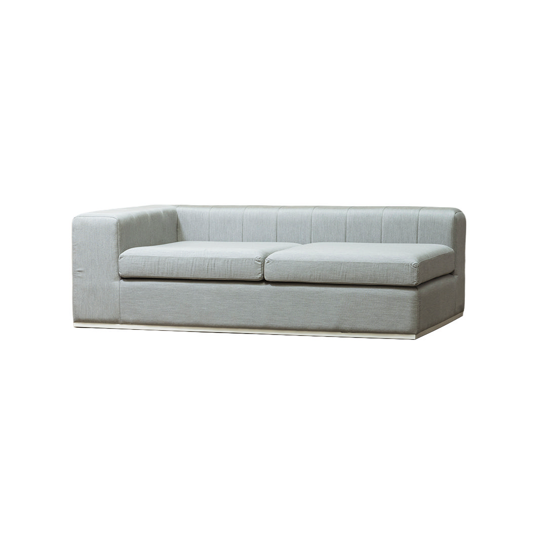STAY BLOCKS DOUBLE LOUNGE LEFT Lead Chiné