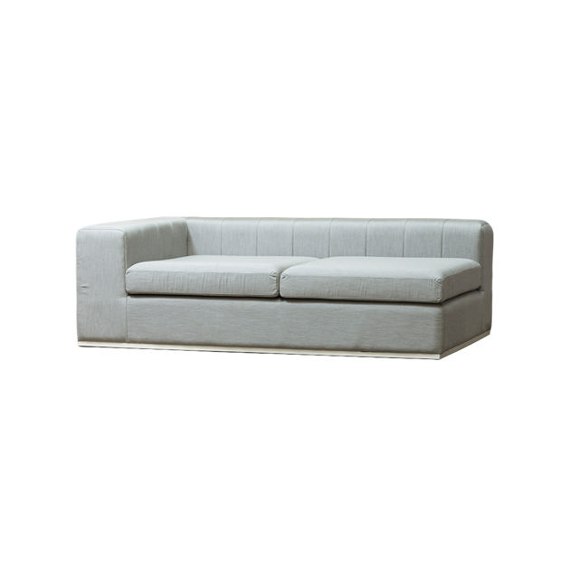 STAY BLOCKS DOUBLE LOUNGE LEFT Lead Chiné