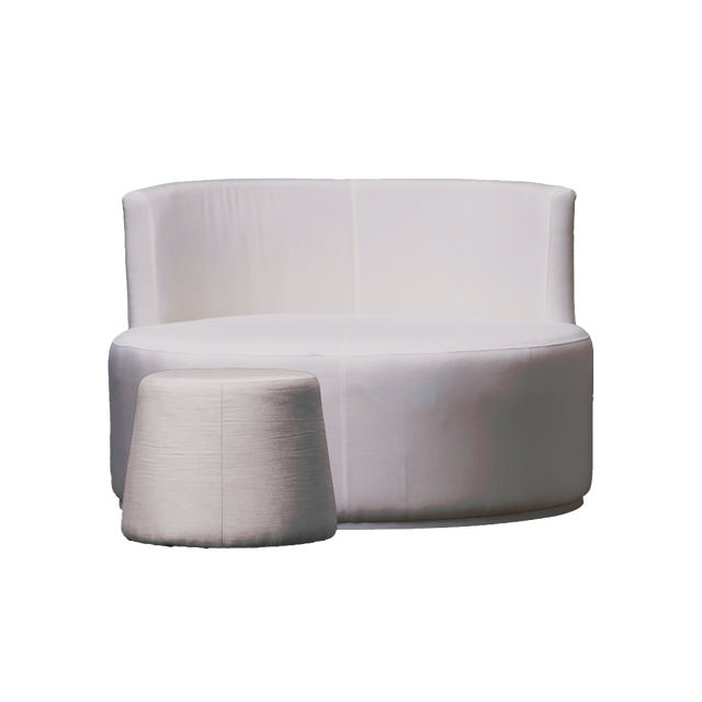LOOP POUF Lead Chiné