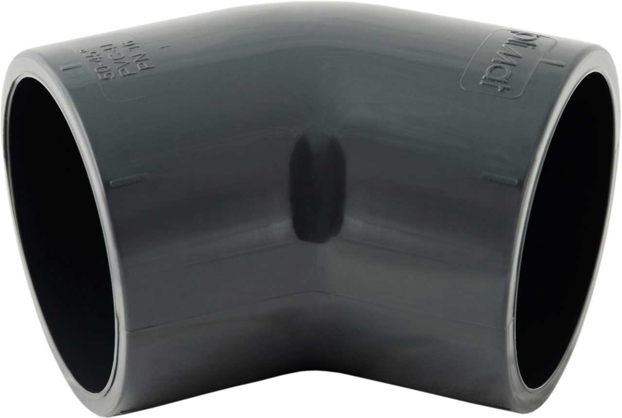 PVC armbåge 45° PN16