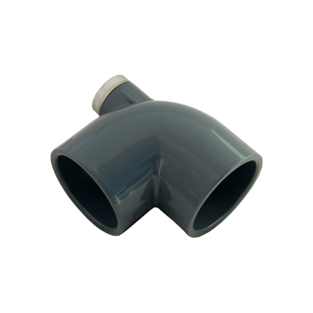PVC Albue 90° med luftafløb PN16 - 63x3/4