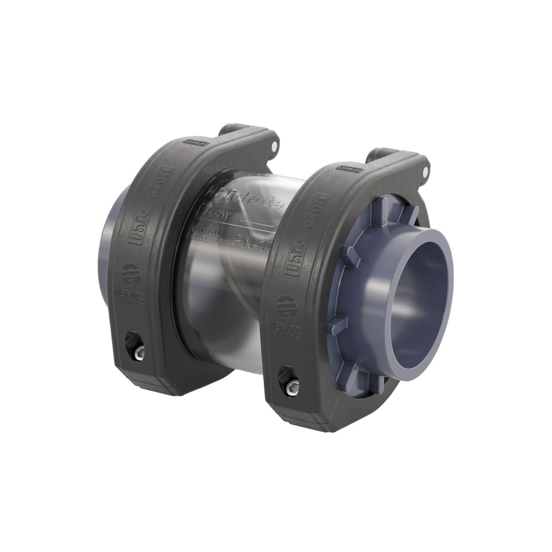 PVC Terugslagklep transparant met hangende klep PN10