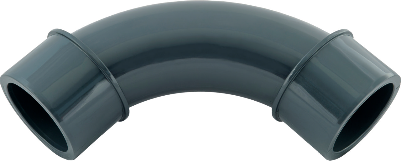 PVC Bocht 90° spuitgegoten PN16