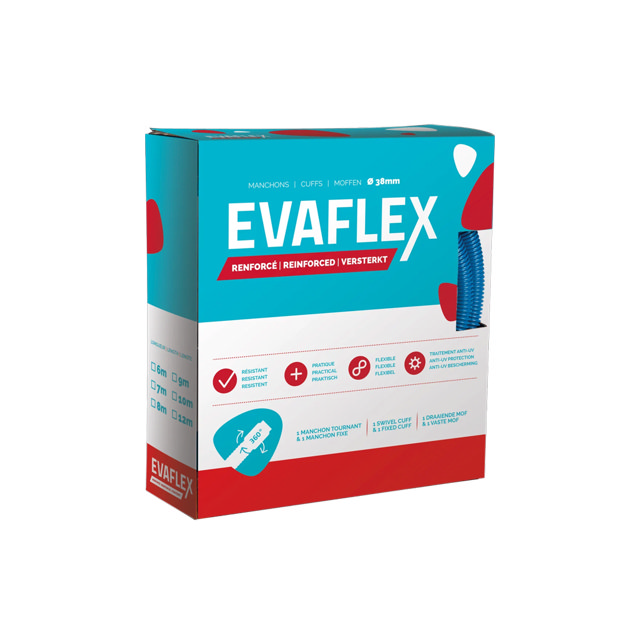 Drijvende stofzuigslang versterkt - 38mm