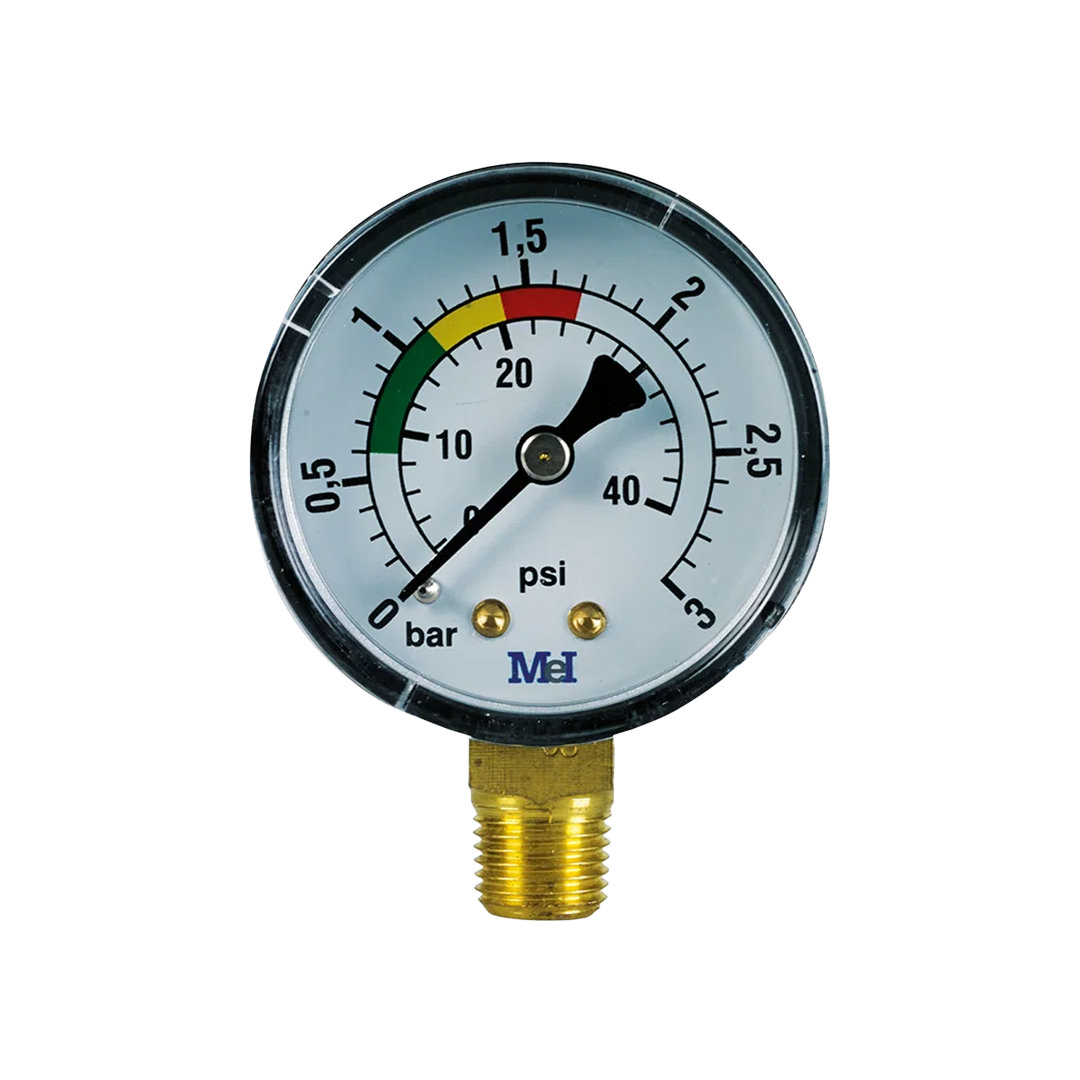 Manometer ABS droog onderaansluiting 1/4