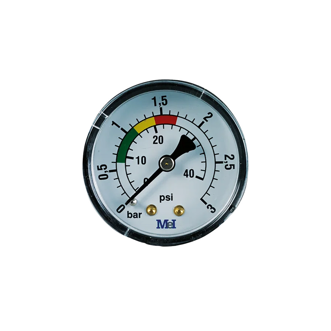 Manometer ABS droog achteraansluiting