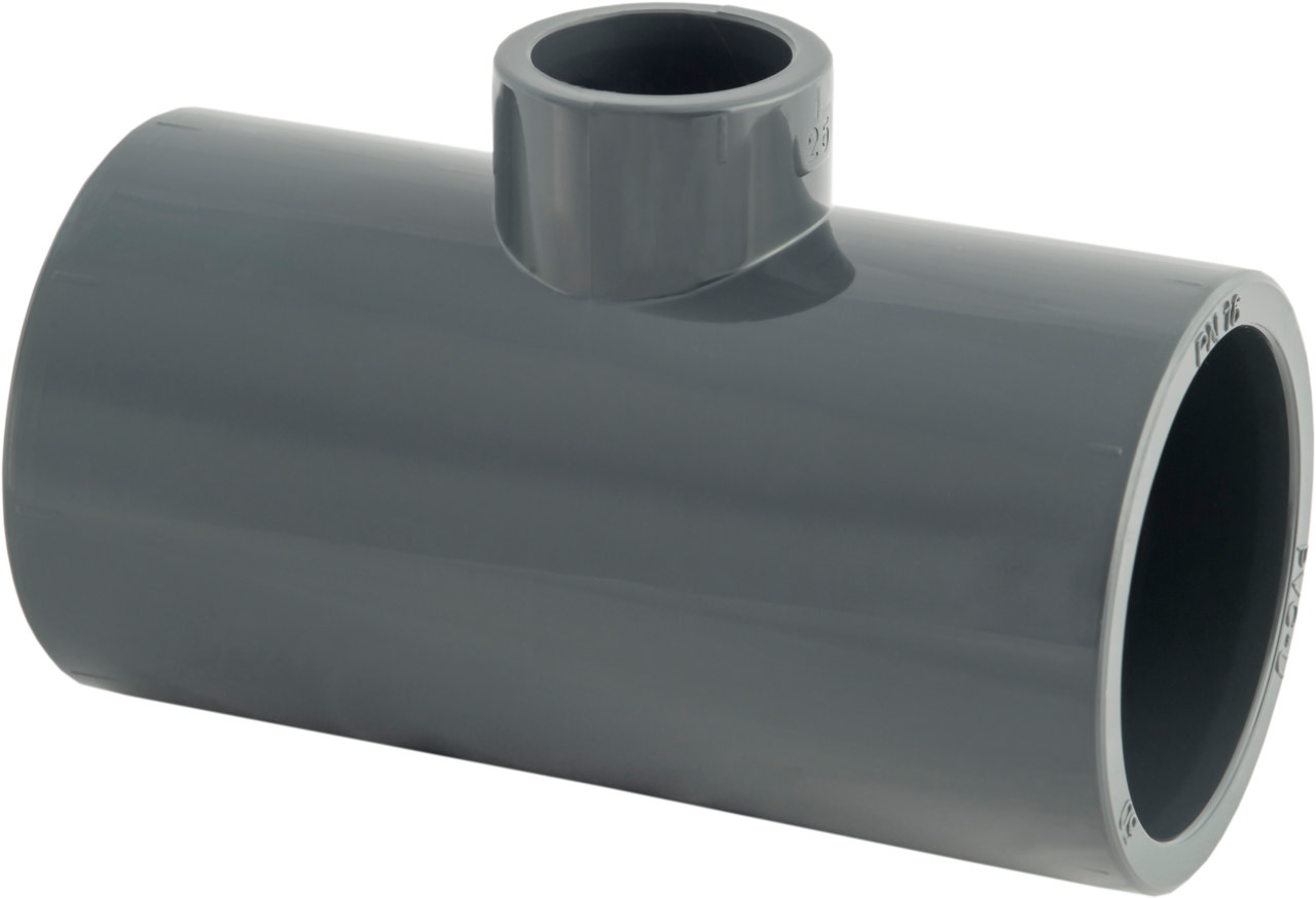 PVC T-stycke 90° reducerande PN16 