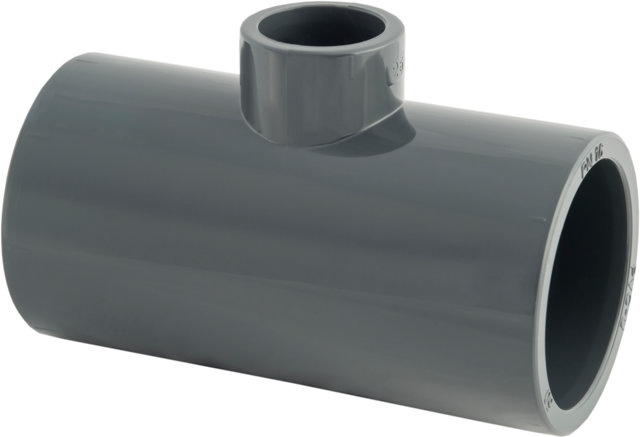 PVC T-stykke 90° reducerende PN16 - 250x160mm