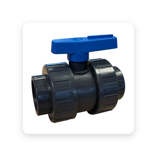 PVC Kogelkraan PN16 - 50mm 
