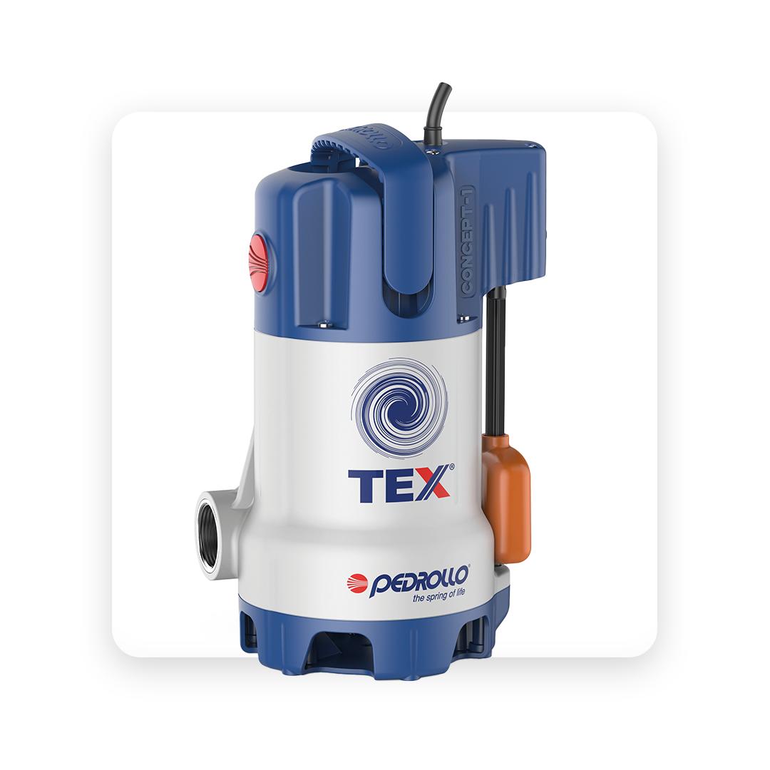 Submersible drainage pump Tex incl float