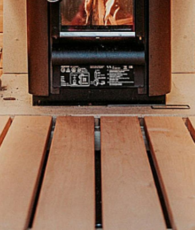 Alder Floor for Barrel Sauna