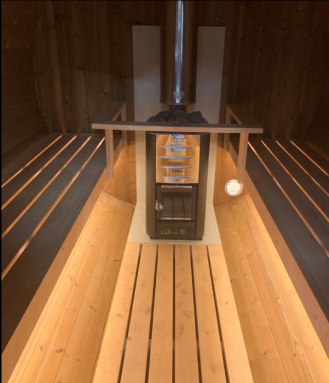 Eclairage led pour sauna en tonneau