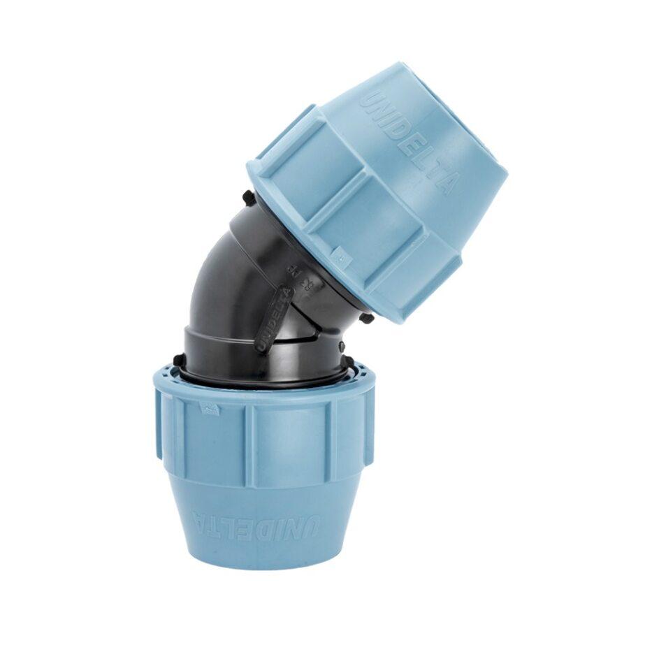 45° Elbow - PE compression fitting