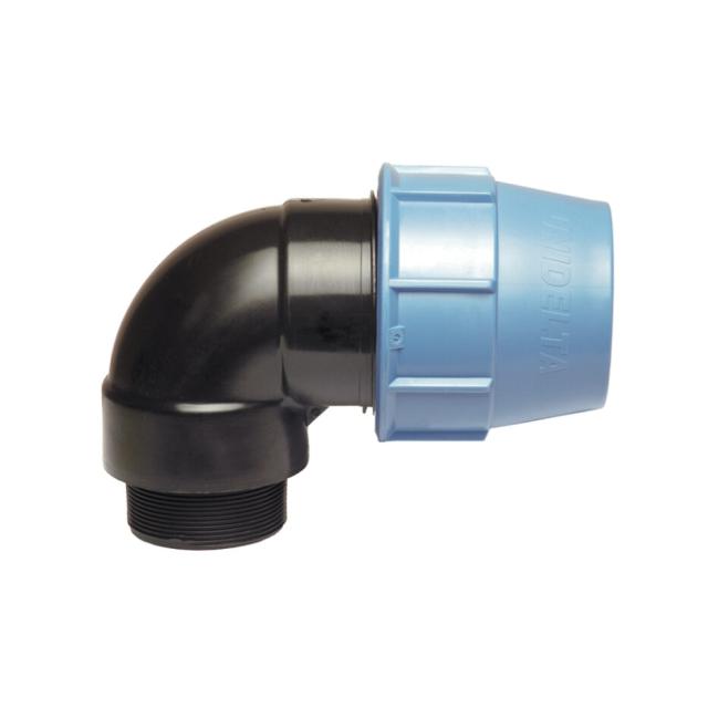 90° Male Elbow - PE compression fitting Ø 50x1'1/2