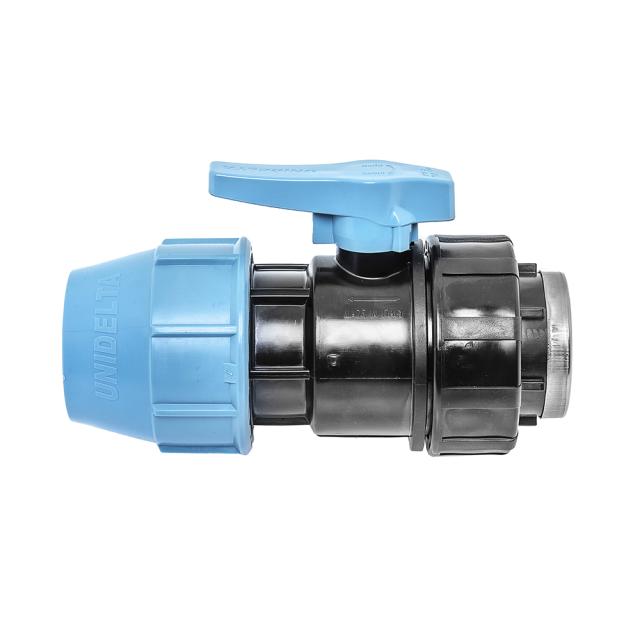 Quick coupling transition Ball Valve PE x female thread Ø 50x1 1/2'