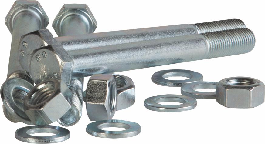 Bolt, nut & 2 washers M12x25