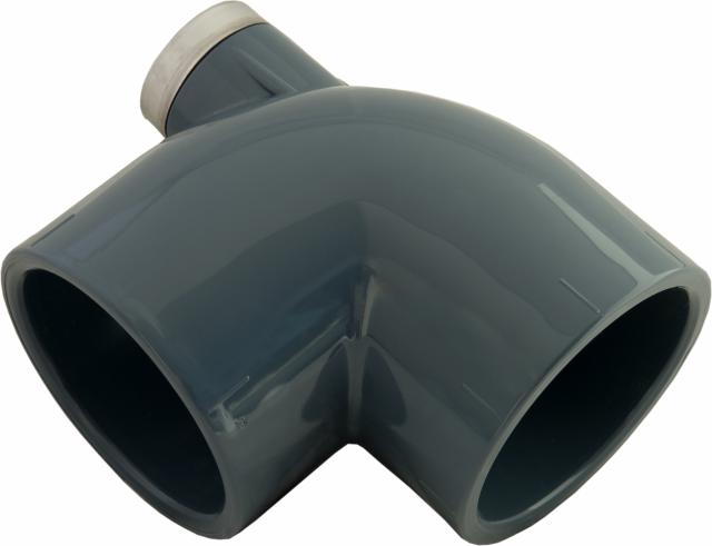 Elbow 90° with air relief PN 16