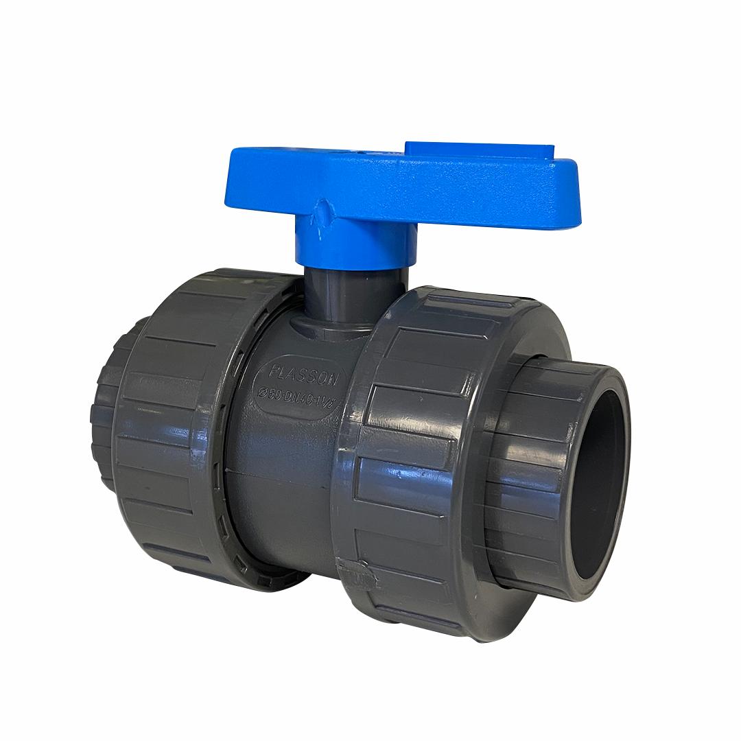 Solvent socket ball valve PN 16- 50mm